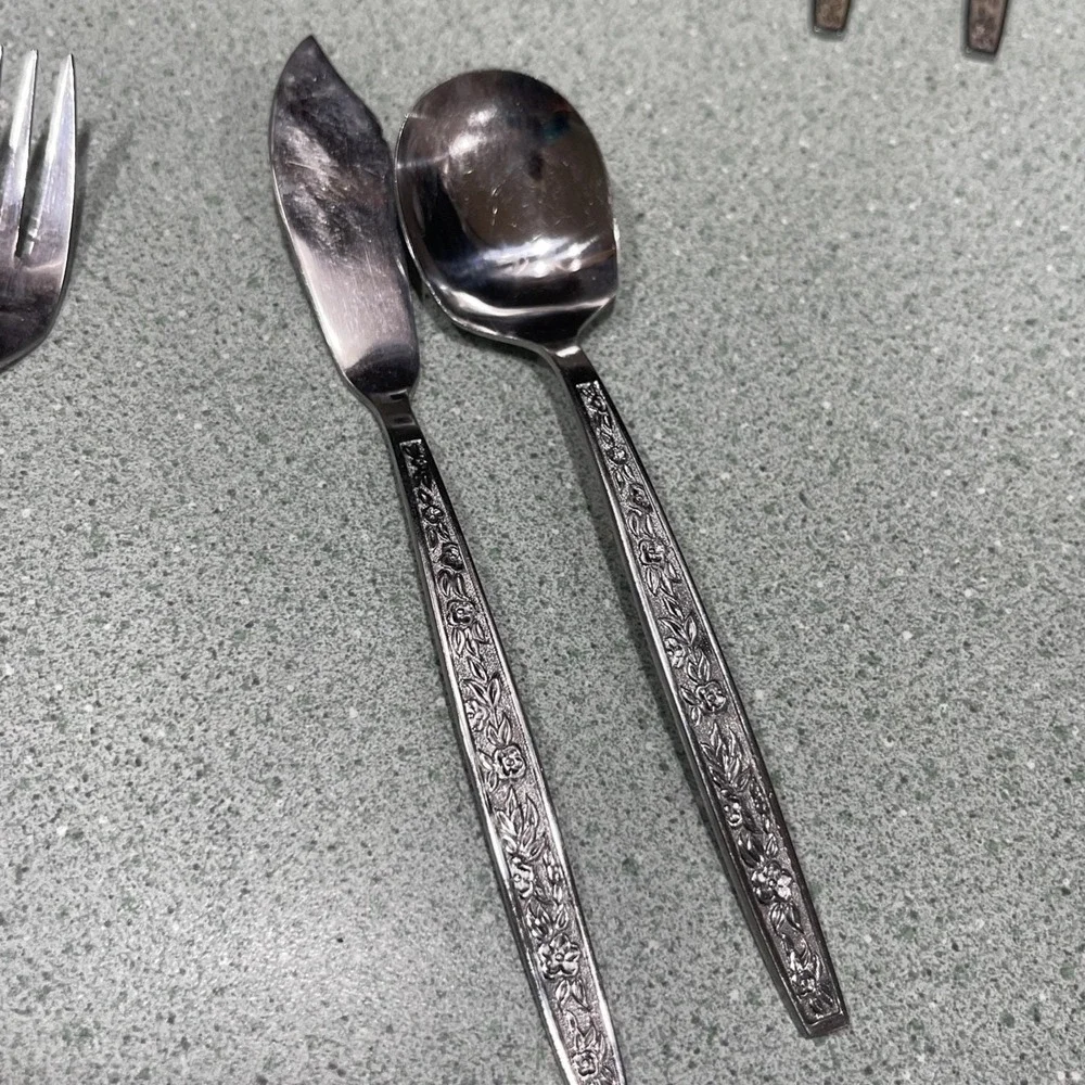 Hanford Forge Escondido Stainless Korea Flatware Silverware Lot Of 44 Vintage